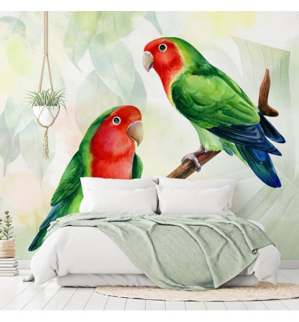 Wall Mural - Lovebirds