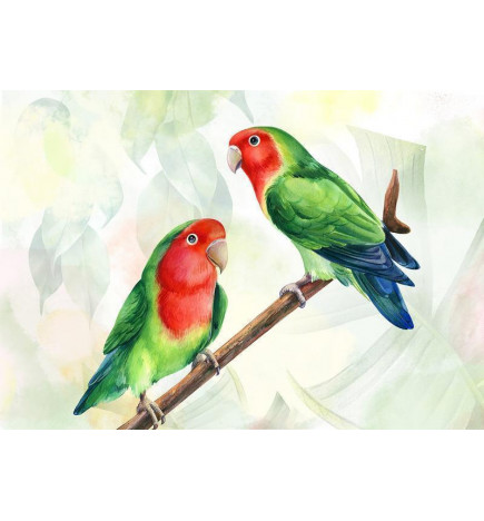 Fotobehang - Lovebirds