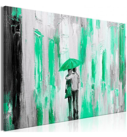 Paveikslas - Umbrella in Love (1 Part) Wide Green