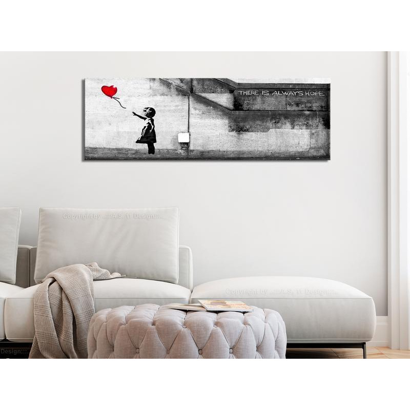 82,90 € Canvas Print - There is Always Hope (1 Part) Narrow Red