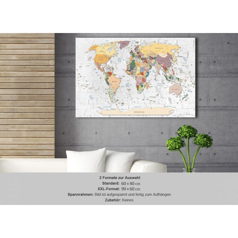 68,00 € Decorative Pinboard - Worlds Walls