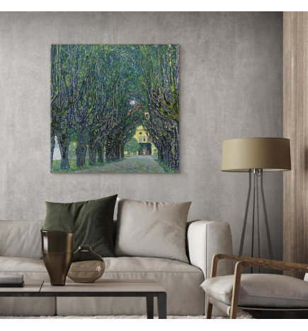 Canvas Print - Alley of Trees in the Park at the Kammer Castle Art