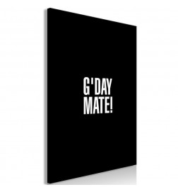 Schilderij - Gday Mate (1 Part) Vertical