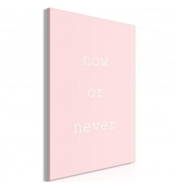 Schilderij - Now or Never (1 Part) Vertical