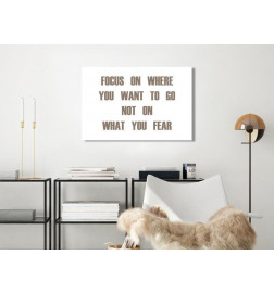 Canvas Print - Focus on Where You Want (1 Part) Wide