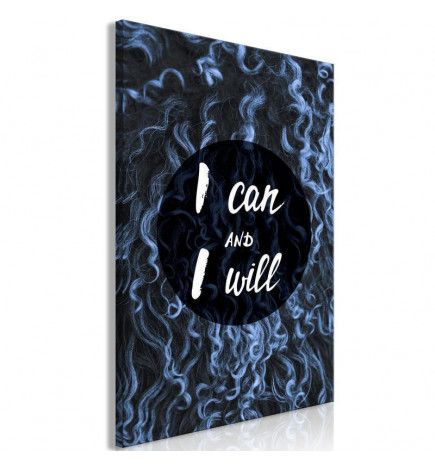 Canvas Print - I Can and I Will (1 Part) Vertical