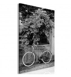 Canvas Print - Bicycle and Flowers (1 Part) Vertical