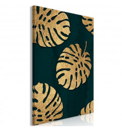 Canvas Print - Leaves of Luxury (1 Part) Vertical