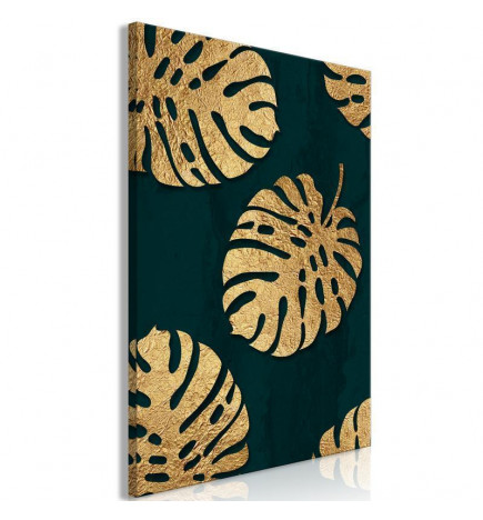 Canvas Print - Leaves of Luxury (1 Part) Vertical