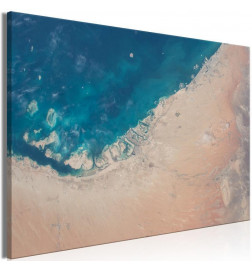 Canvas Print - Dubai from the Satellite (1 Part) Wide