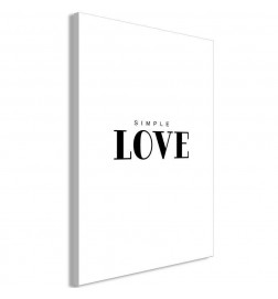 Canvas Print - Simple Love (1 Part) Vertical