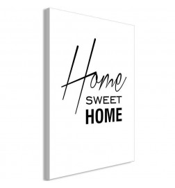Cuadro - Black and White: Home Sweet Home (1 Part) Vertical