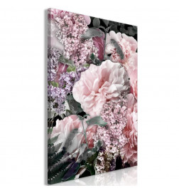 Canvas Print - Among Flowers (1-part) - Blooming Plants in Natures Colors