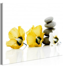 Canvas Print - Calm Mallow (1 Part) Wide Yellow