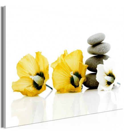 Canvas Print - Calm Mallow (1 Part) Wide Yellow