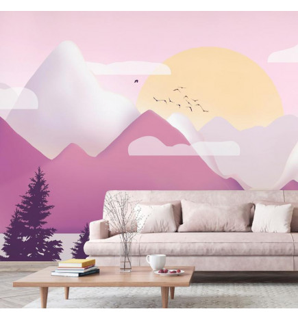 Mural de parede - Landscape at Sunset - Third Variant