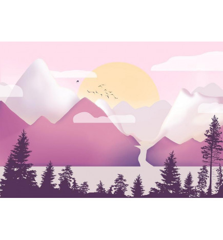 Wall Mural - Landscape at Sunset - Third Variant