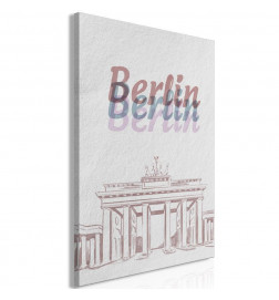 Schilderij - Berlin in Watercolours (1 Part) Vertical