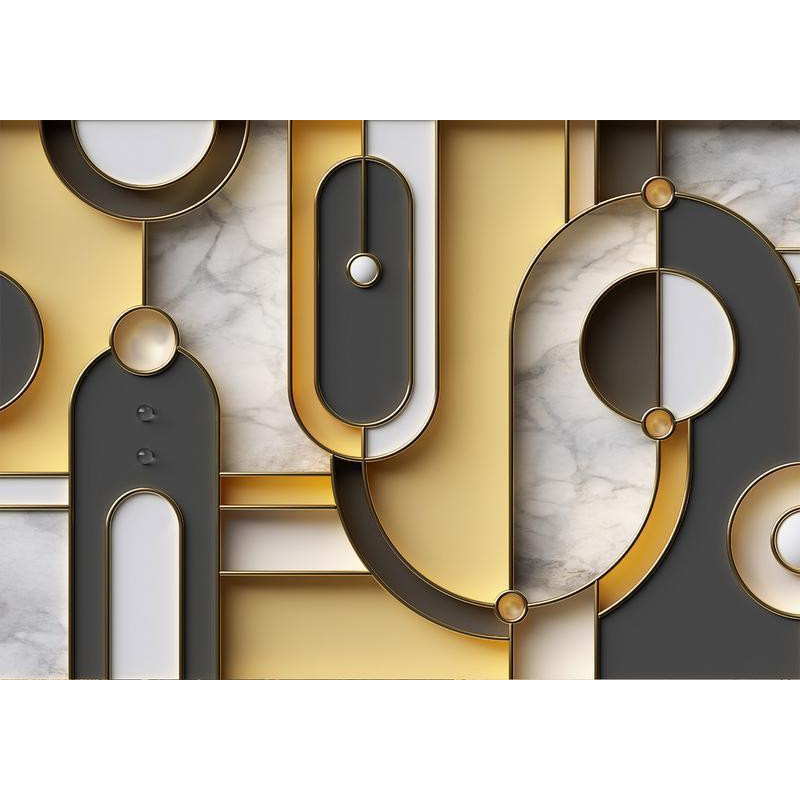 34,00 € Wall Mural - Gold-marble Geometric Pattern