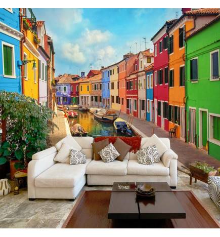 Fotomural -  Colorful Canal in Burano