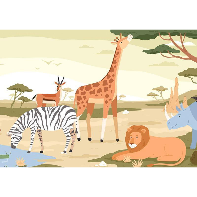 34,00 € Foto tapete - Animals From Jungle Vector Illustration