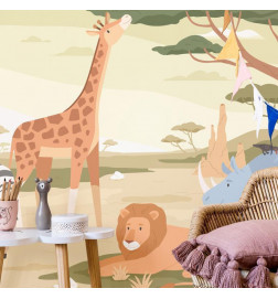 Wall Mural - Animals From Jungle Vector Illustration