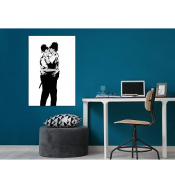Canvas Print - Kissing Coppers (1 Part) Vertical