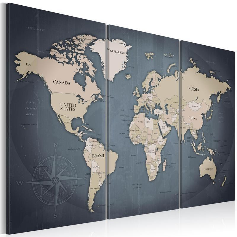 68,00 € Decorative Pinboard - Anthracitic World
