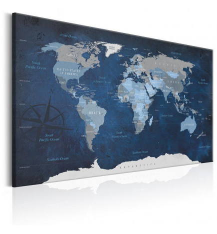 Decorative Pinboard - Dark Blue World