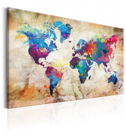 76,00 € Decorative Pinboard - World Map: Urban Style