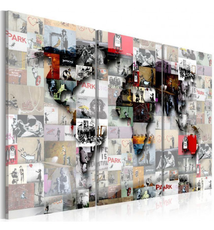 68,00 € Decorative Pinboard - Modern Worlds Map