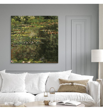 Canvas Print - Pond With Water Lilies