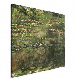 Leinwandbild - Pond With Water Lilies