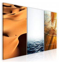 Canvas Print - Sand and Water (3 Parts)