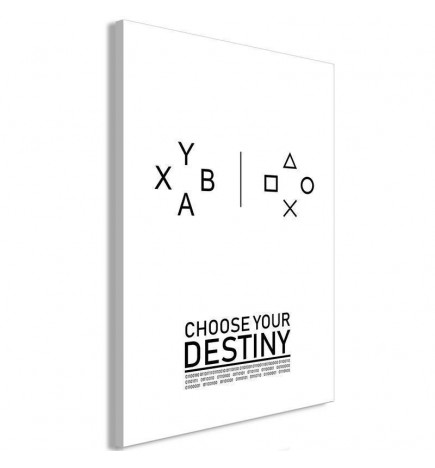 Schilderij - Choose Your Destiny (1 Part) Vertical