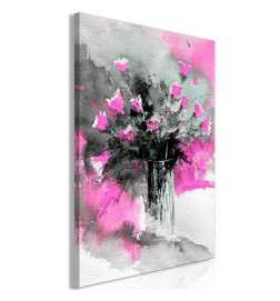 Cuadro - Bouquet of Colours (1 Part) Vertical Pink