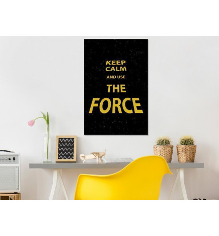 Canvas Print - Keep Calm and Ouse the Force (1 Part) Vertical