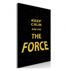 Paveikslas - Keep Calm and Ouse the Force (1 Part) Vertical