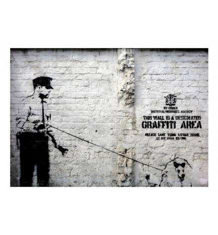 Fototapete - Banksy - Graffiti Area
