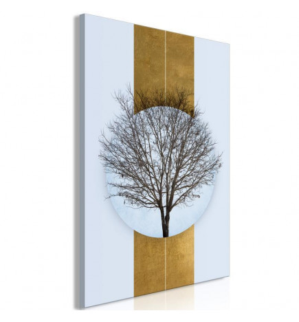 Canvas Print - Circle of Nature (1-part) - Tree Branches in Round Composition