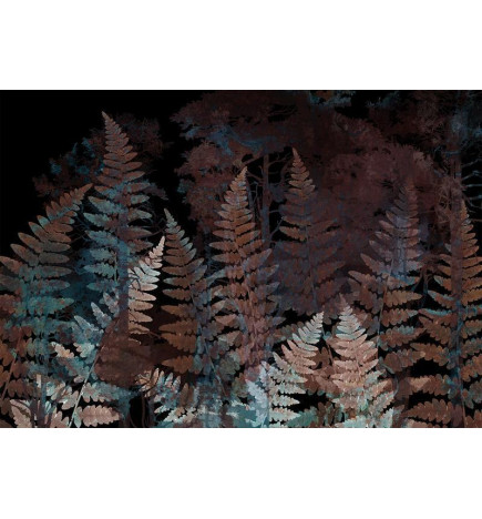 Fotobehang - Ferns in the Woods - Third Variant