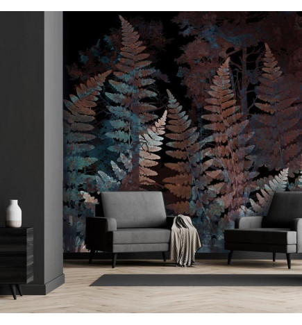 Wall Mural - Ferns in the Woods - Third Variant