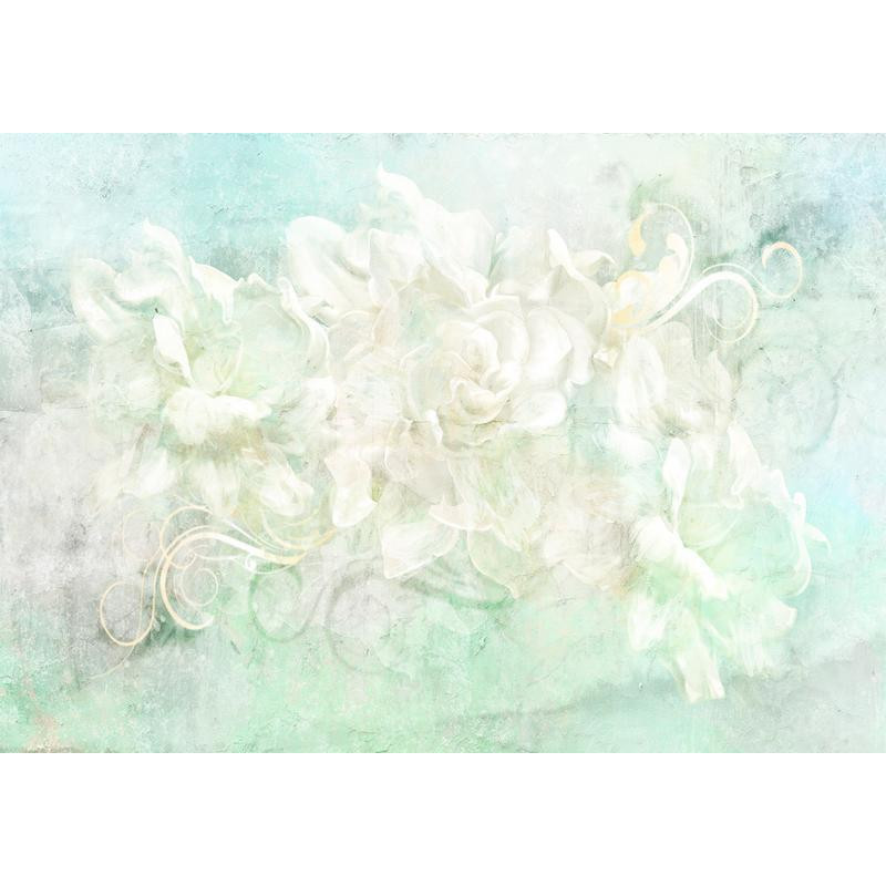 34,00 € Fotomural - Blossoming among pastels - abstract with floral motif and patterns