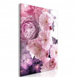 Canvas Print - Garden of Floral Scents (1-part) - Nature in Shades of Pink