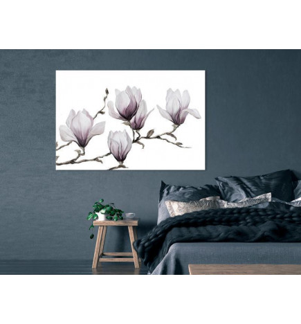 Taulu - Painted Magnolias (1 Part) Wide