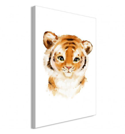 Schilderij - Little Tiger (1 Part) Vertical