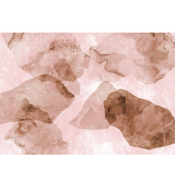Fototapeta - Pink terrazzo - minimalist background in marble watercolour pattern