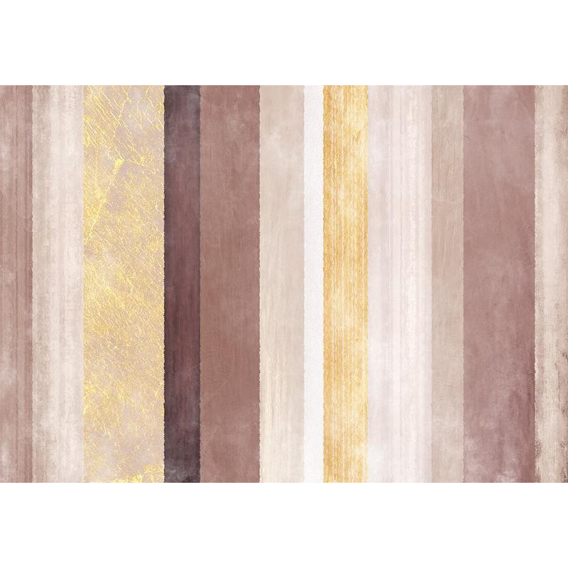 34,00 € Fotomural - Striped pattern - abstract background in stripes of different colours with gold pattern