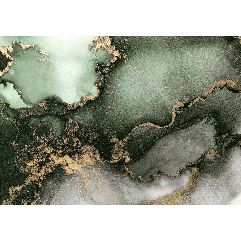 34,00 € Fotomural - Green Watercolour - Abstraction Inspired by Marble Structure