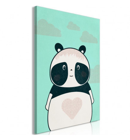 Canvas Print - Careful Panda (1 Part) Vertical